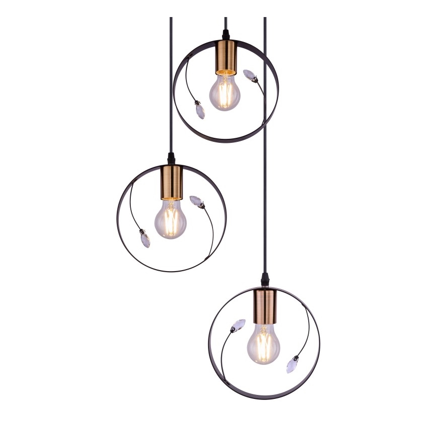 Globo - Lestenec na vrvici 3xE27/60W/230V