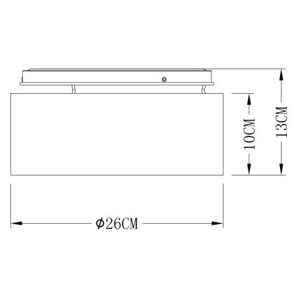 Globo - LED Stropna svetilka LED/12W/230V