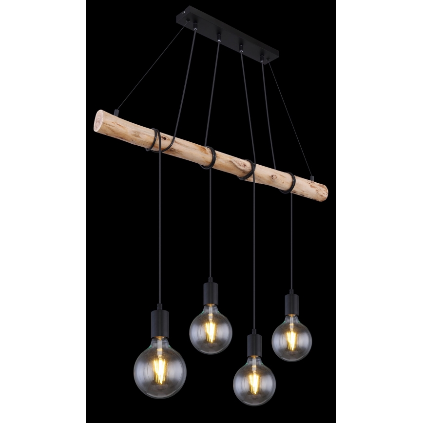 Globo - Lestenec na vrvici 4xE27/60W/230V