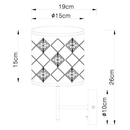 Globo - Stenska svetilka 1xE14/40W/230V