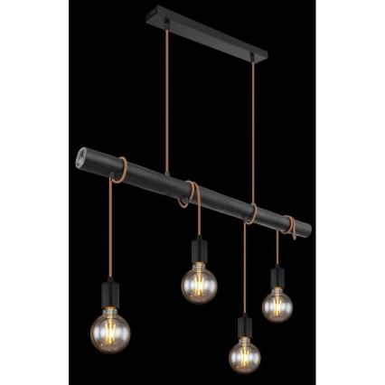 Globo 15459-4H - Lestenec na vrvici LEO 4xE27/60W/230V