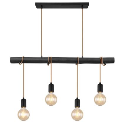 Globo 15459-4H - Lestenec na vrvici LEO 4xE27/60W/230V