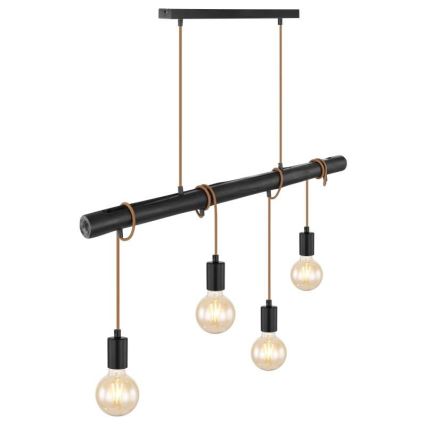Globo 15459-4H - Lestenec na vrvici LEO 4xE27/60W/230V
