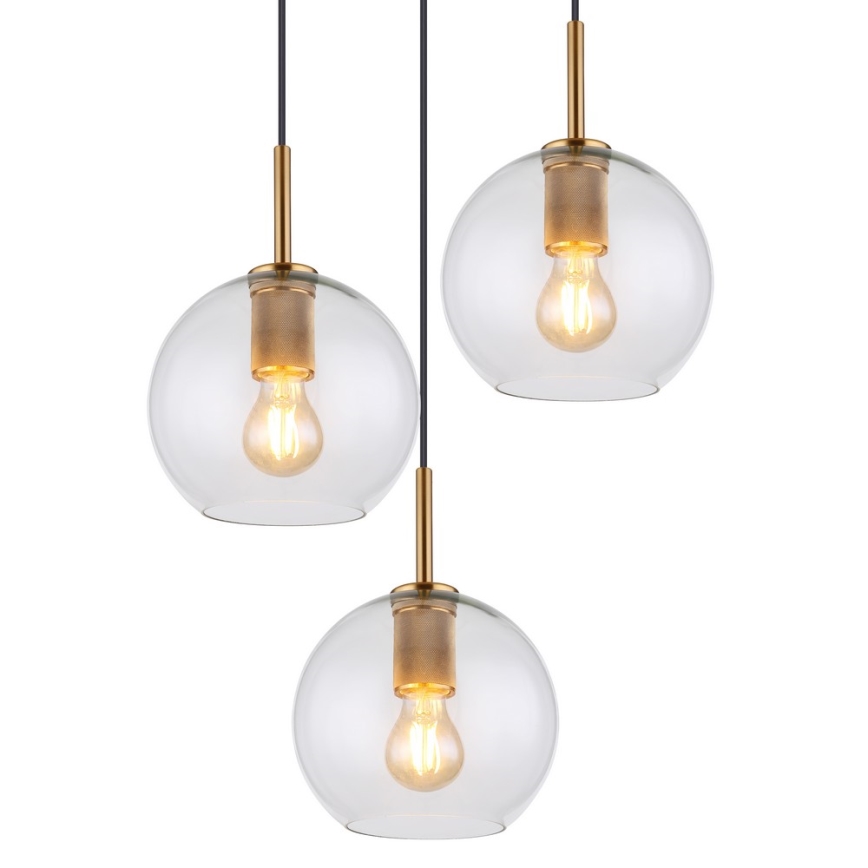 Globo - Lestenec na vrvici 3xE27/60W/230V