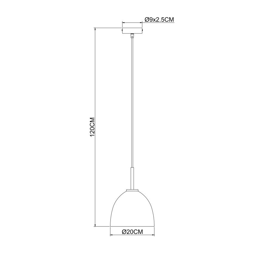 Globo - Lestenec na vrvici 1xE27/60W/230V
