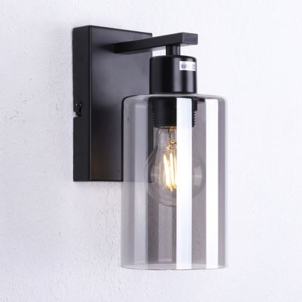 Globo - Stenska svetilka 1xE27/60W/230V črna