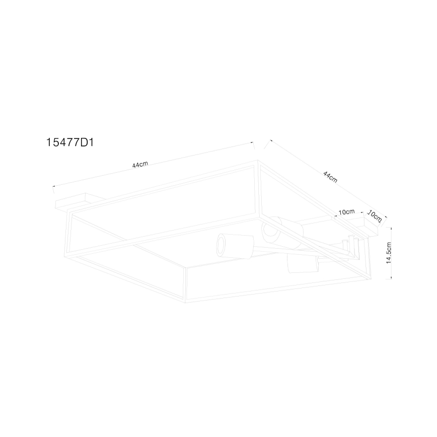 Globo - Stropna svetilka 3xE27/60W/230V