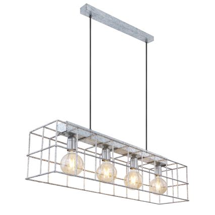 Globo 15530Z-4H - Lestenec na vrvici MERRIL 4xE27/60W/230V