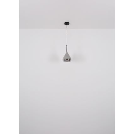 Globo - Lestenec na vrvici 1xE27/60W/230V pr. 20 cm črna