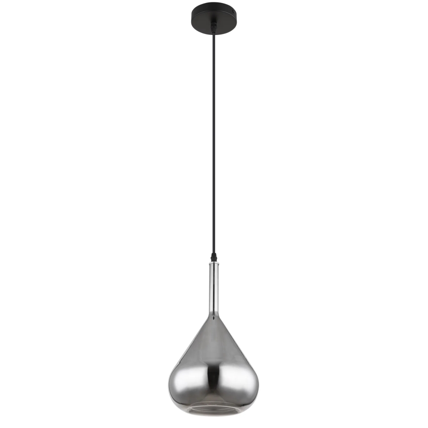 Globo - Lestenec na vrvici 1xE27/60W/230V pr. 20 cm črna