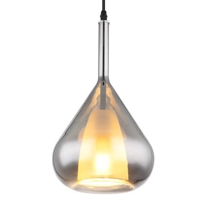 Globo - Lestenec na vrvici 1xE27/60W/230V pr. 20 cm črna