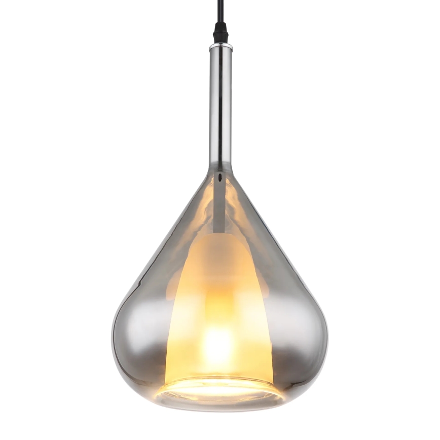 Globo - Lestenec na vrvici 1xE27/60W/230V pr. 20 cm črna