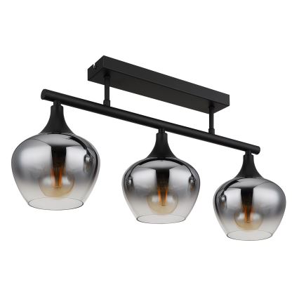 Globo - Nadgradni lestenec 3xE27/40W/230V črna