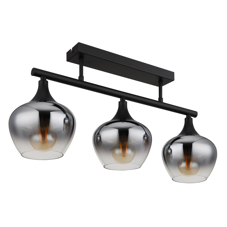 Globo - Nadgradni lestenec 3xE27/40W/230V črna