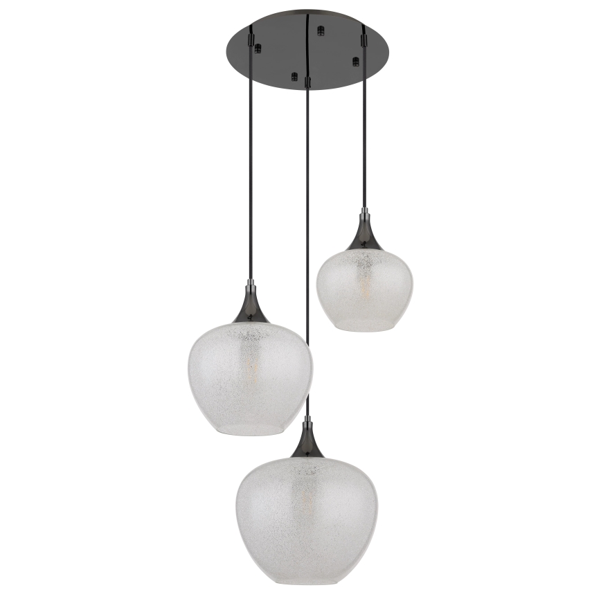 Globo - Lestenec na vrvici 3xE27/40W/230V bela/antracit