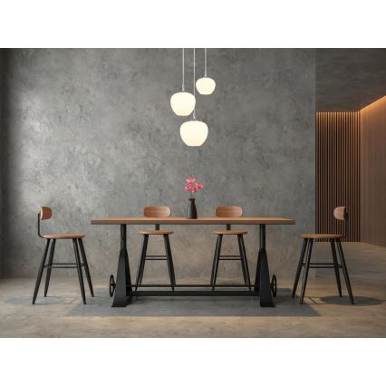 Globo - Lestenec na vrvici 3xE27/40W/230V bela