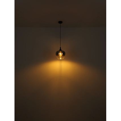 Globo - Lestenec na vrvici 1xE27/40W/230V pr. 24 cm črna