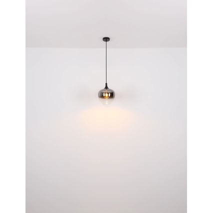 Globo - Lestenec na vrvici 1xE27/40W/230V pr. 24 cm črna
