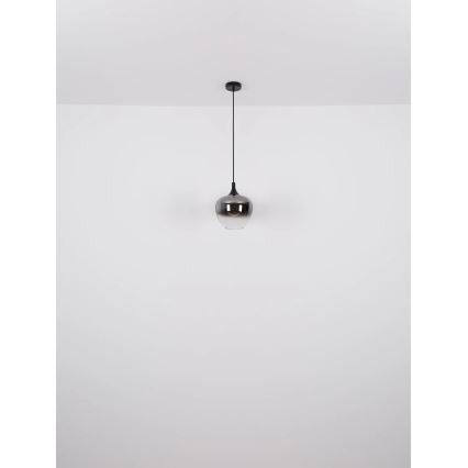 Globo - Lestenec na vrvici 1xE27/40W/230V pr. 24 cm črna