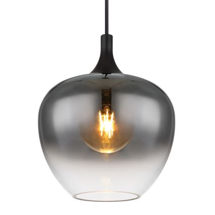 Globo - Lestenec na vrvici 1xE27/40W/230V pr. 24 cm črna