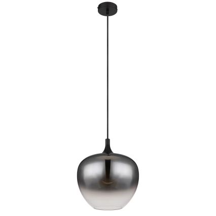 Globo - Lestenec na vrvici 1xE27/60W/230V pr. 29 cm črna