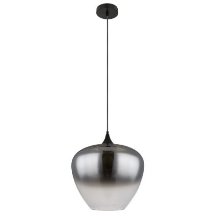 Globo - Lestenec na vrvici 1xE27/60W/230V pr. 40 cm črna
