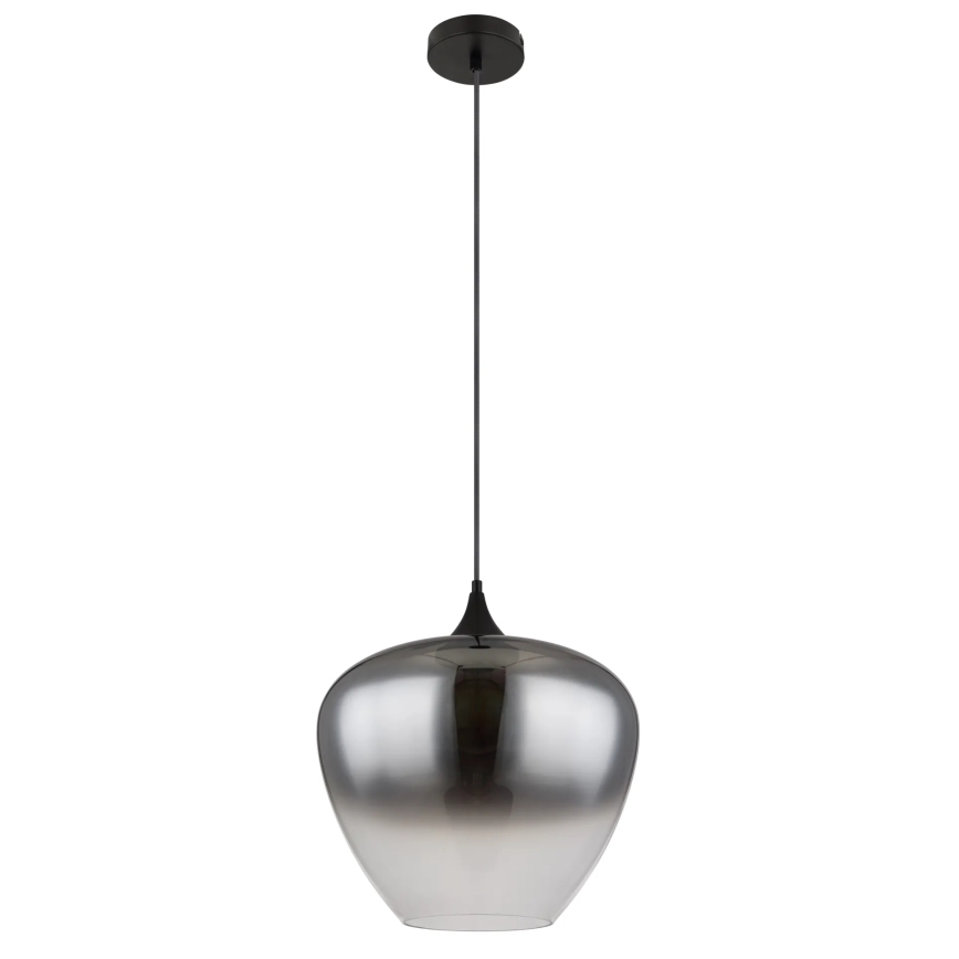 Globo - Lestenec na vrvici 1xE27/60W/230V pr. 40 cm črna
