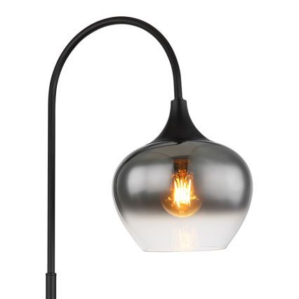 Globo - Talna svetilka 1xE27/40W/230V črna/dimna