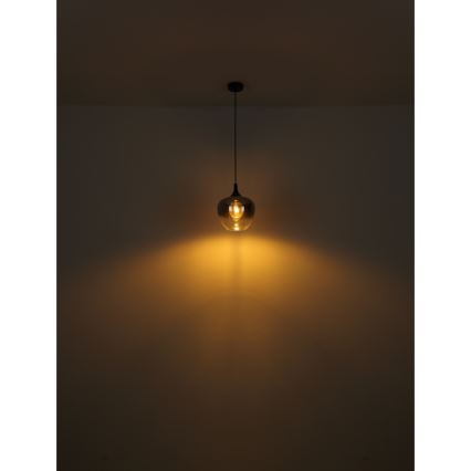 Globo - Talna svetilka 1xE27/40W/230V črna/dimna