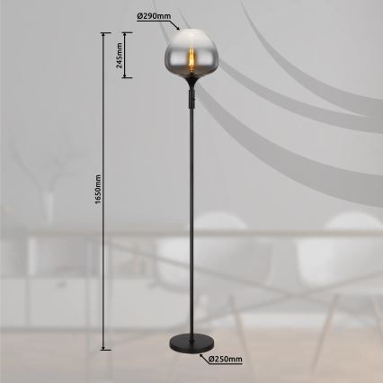 Globo - Talna svetilka 1xE27/40W/230V črna