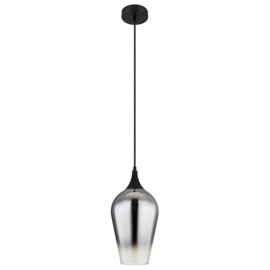 Globo - Lestenec na vrvici 1xE27/60W/230V pr. 18 cm črna