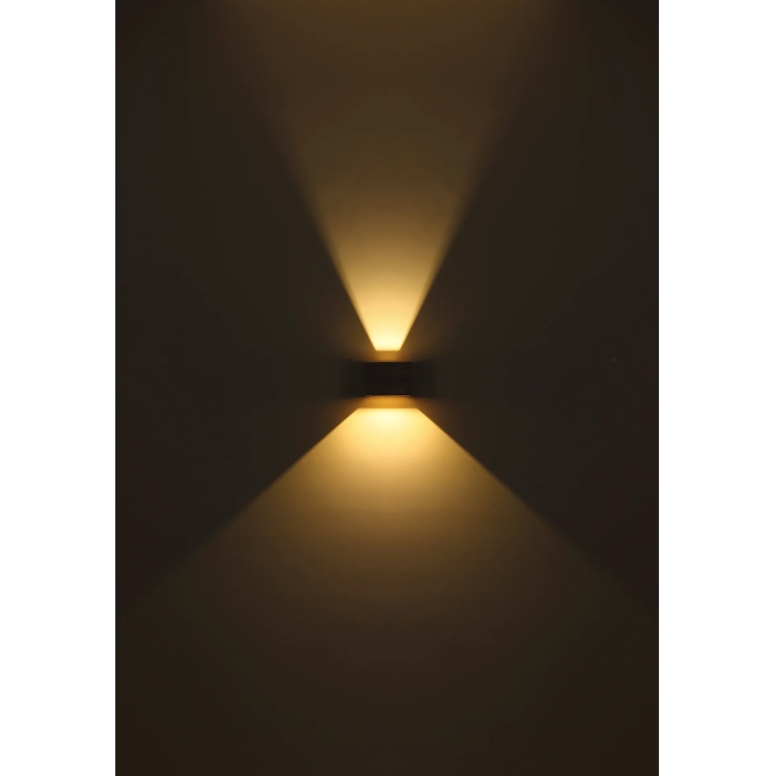 Globo - LED Stenska svetilka LED/8W/230V rjava