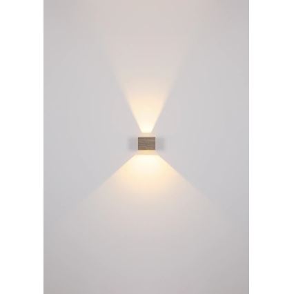 Globo - LED Stenska svetilka LED/8W/230V rjava