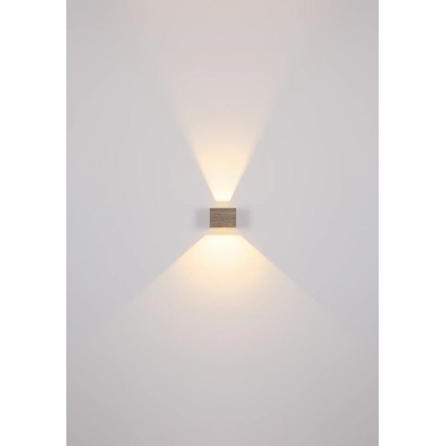 Globo - LED Stenska svetilka LED/8W/230V rjava