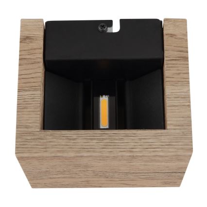Globo - LED Stenska svetilka LED/8W/230V rjava