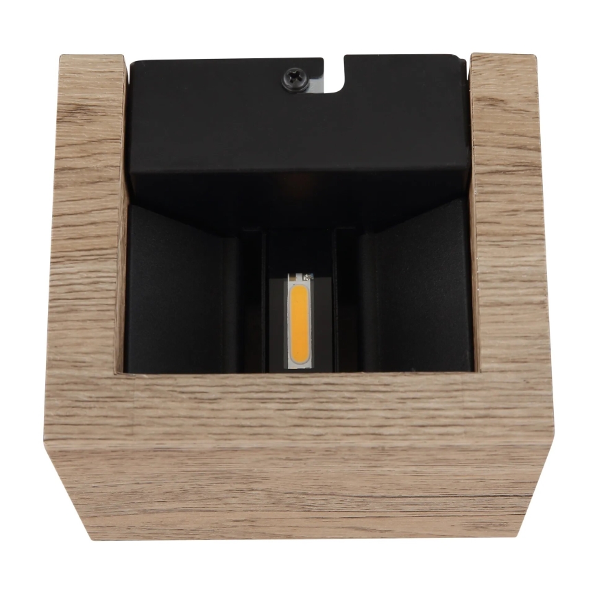 Globo - LED Stenska svetilka LED/8W/230V rjava