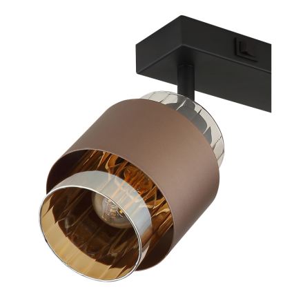 Globo - Usmerjeno svetilo 2xE27/40W/230V črna/bronasta