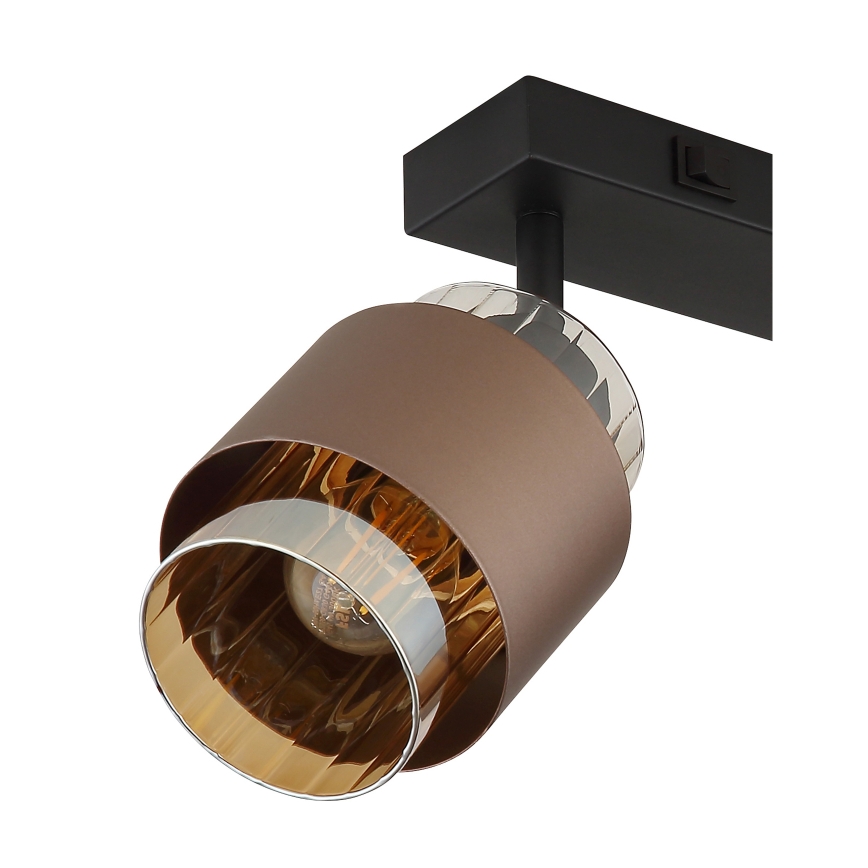 Globo - Usmerjeno svetilo 2xE27/40W/230V črna/bronasta