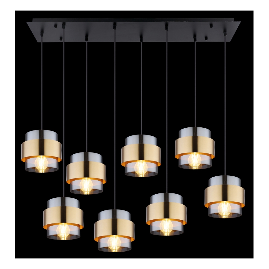 Globo - Lestenec na vrvici 8xE27/60W/230V