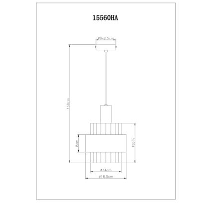 Globo - Lestenec na vrvici 1xE27/60W/230V pr. 18,5 cm