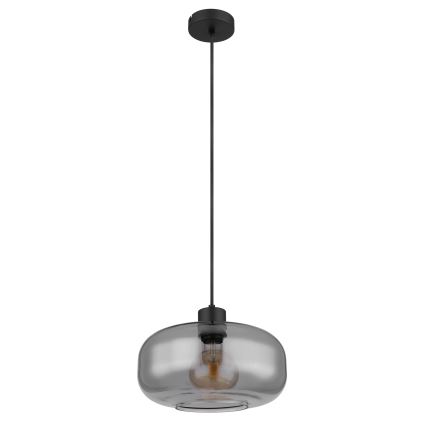 Globo - Lestenec na vrvici 1xE27/40W/230V pr. 28 cm siva