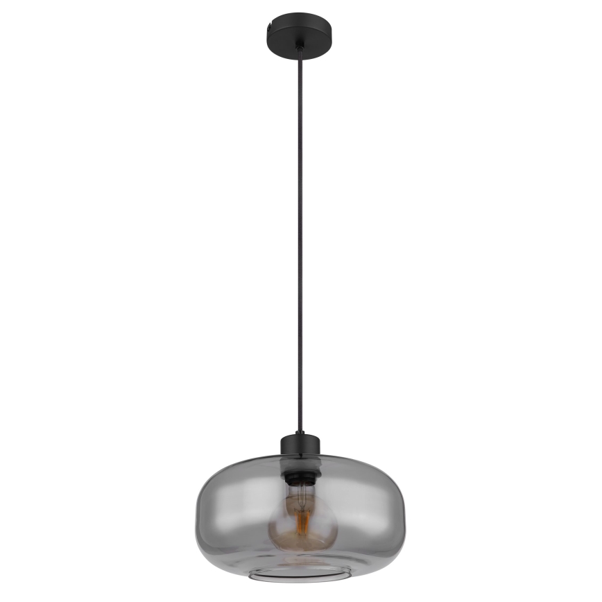 Globo - Lestenec na vrvici 1xE27/40W/230V pr. 28 cm siva
