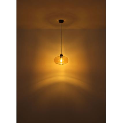 Globo - Lestenec na vrvici 1xE27/40W/230V pr. 28 cm prozorna