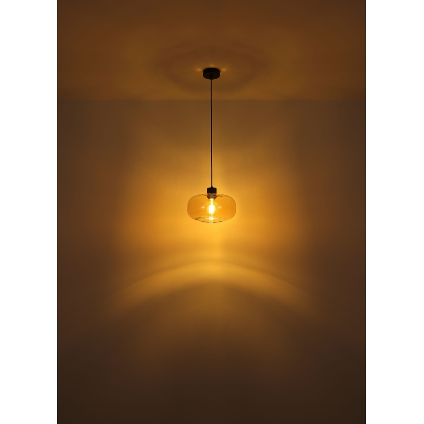 Globo - Lestenec na vrvici 1xE27/40W/230V pr. 28 cm prozorna