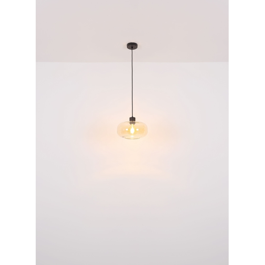 Globo - Lestenec na vrvici 1xE27/40W/230V pr. 28 cm prozorna