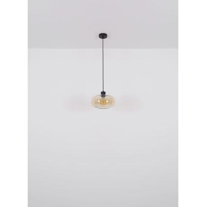 Globo - Lestenec na vrvici 1xE27/40W/230V pr. 28 cm prozorna