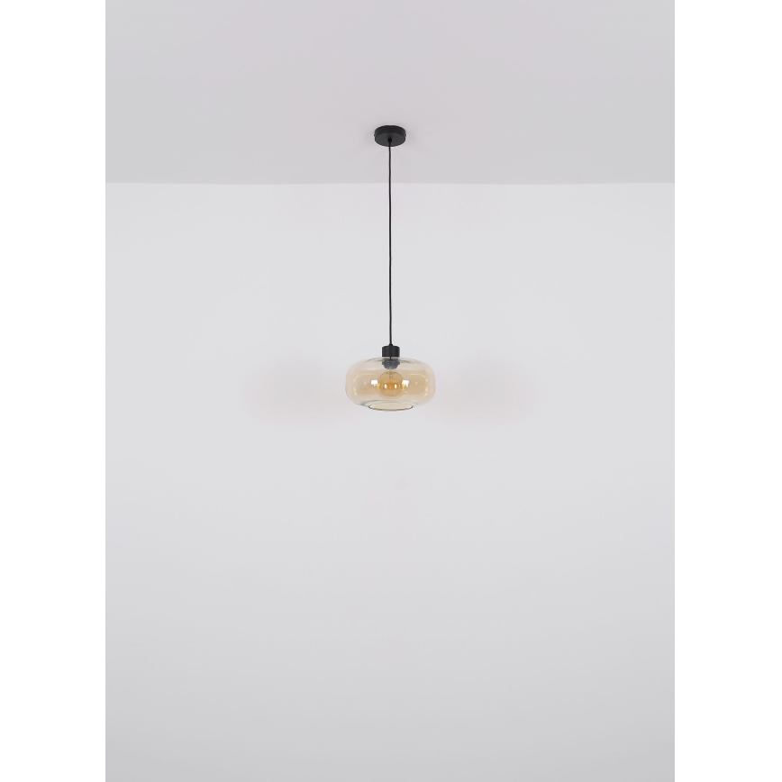 Globo - Lestenec na vrvici 1xE27/40W/230V pr. 28 cm prozorna