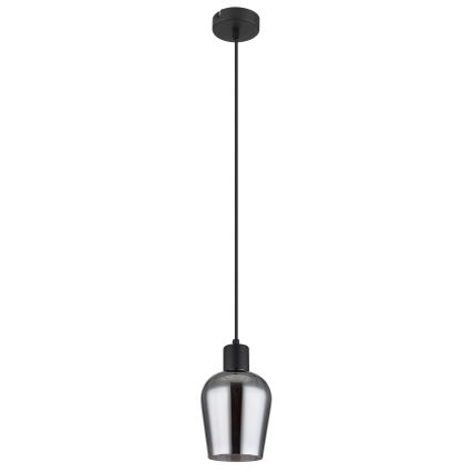 Globo - Lestenec na vrvici 1xE27/40W/230V pr. 13,5 cm črna