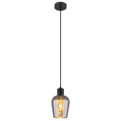 Globo - Lestenec na vrvici 1xE27/40W/230V pr. 13,5 cm črna