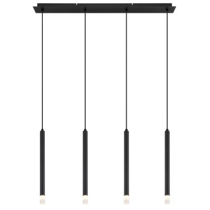Globo - Lestenec na vrvici 4xG9/4W/230V črna